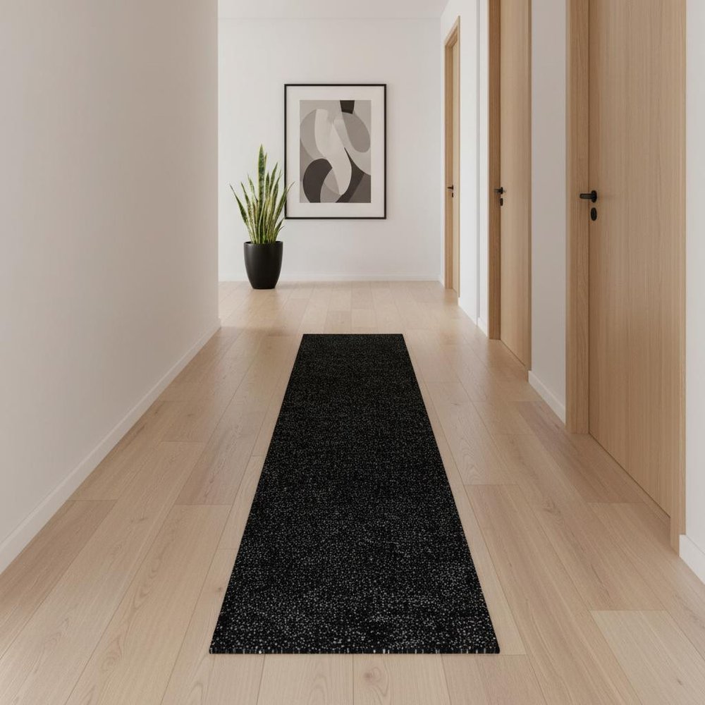 10' Black Runner Rug