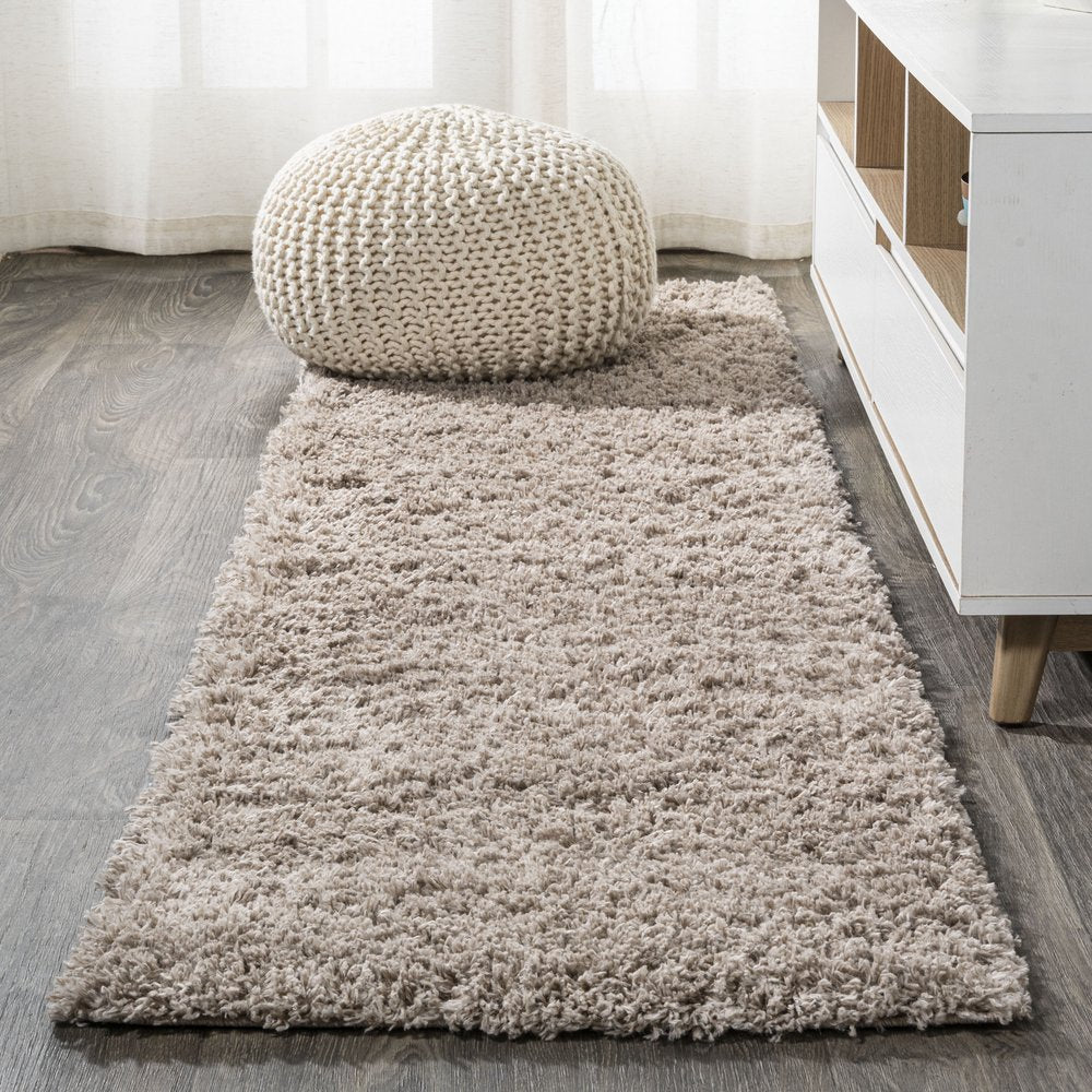 10' Beige Flatweave Runner Rug