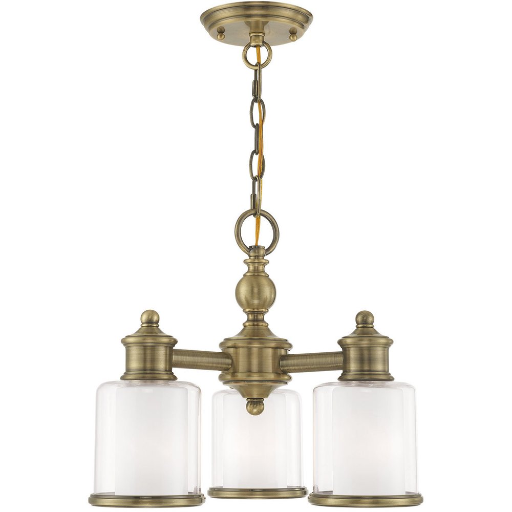 Three Light Dimmable Chandelier With Shades