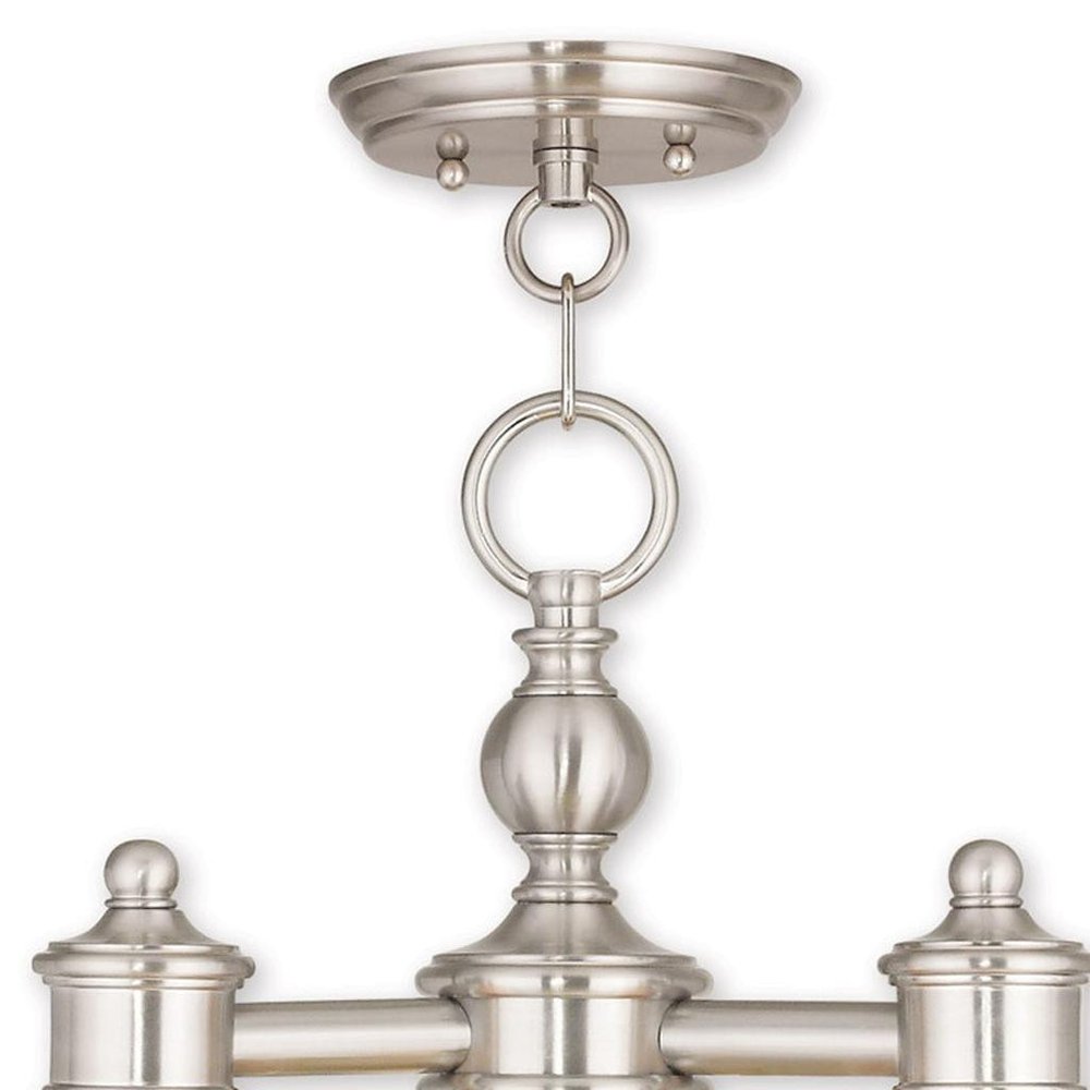 Three Light Dimmable Chandelier With Shades