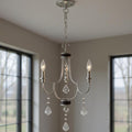 Three Light Dimmable Chandelier With Shades
