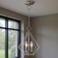 Two Light Dimmable Chandelier With Shades