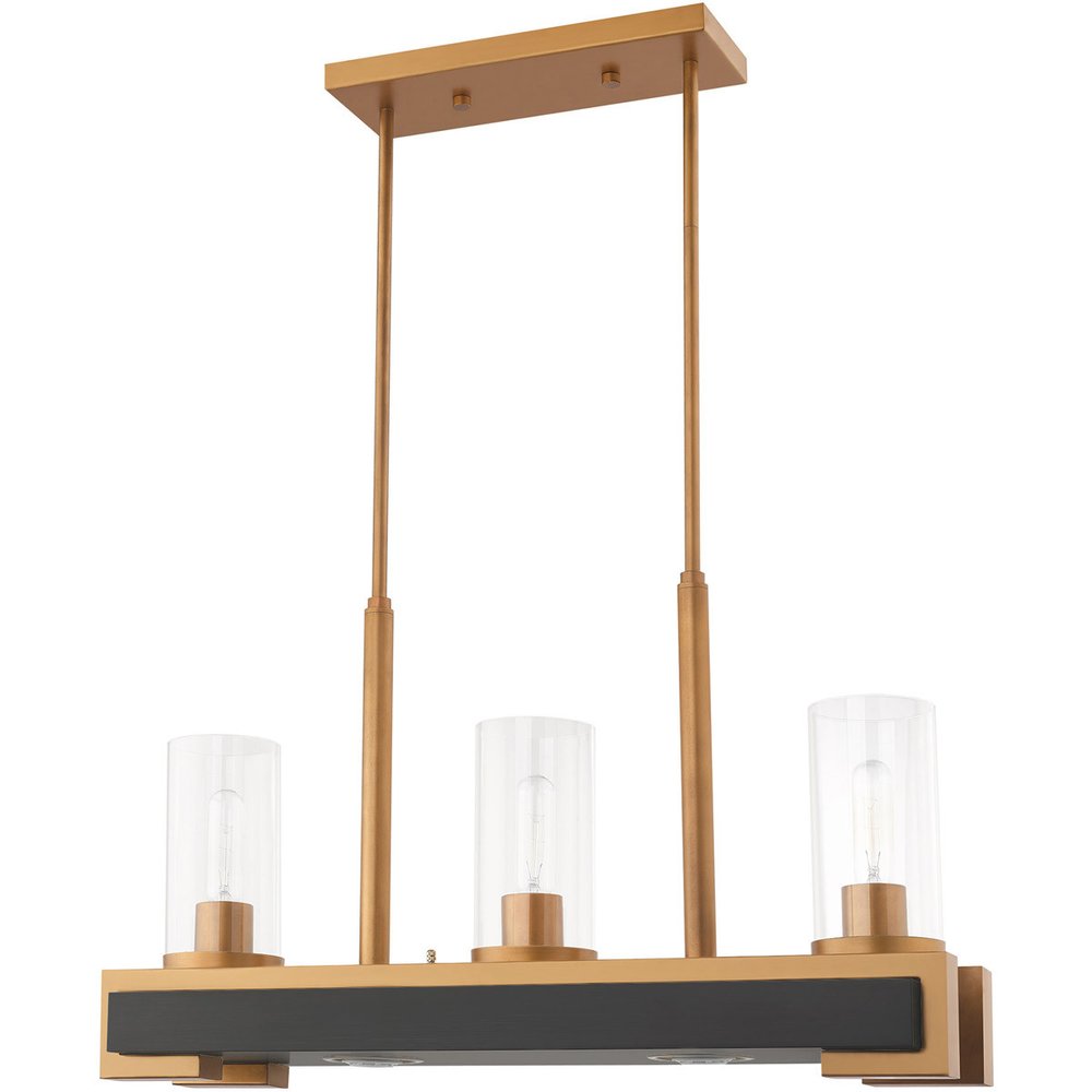 Two Light Dimmable Chandelier With Shades