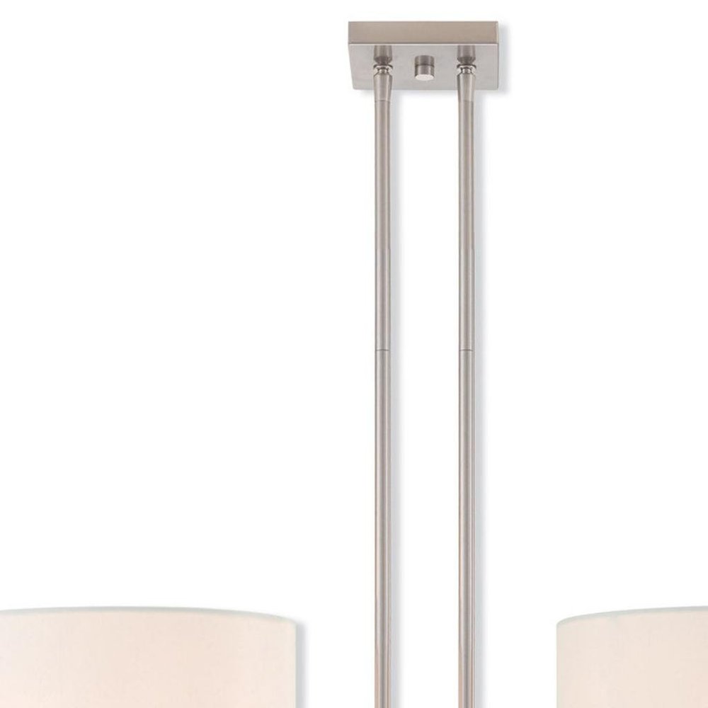 Two Light Dimmable Chandelier With Shades