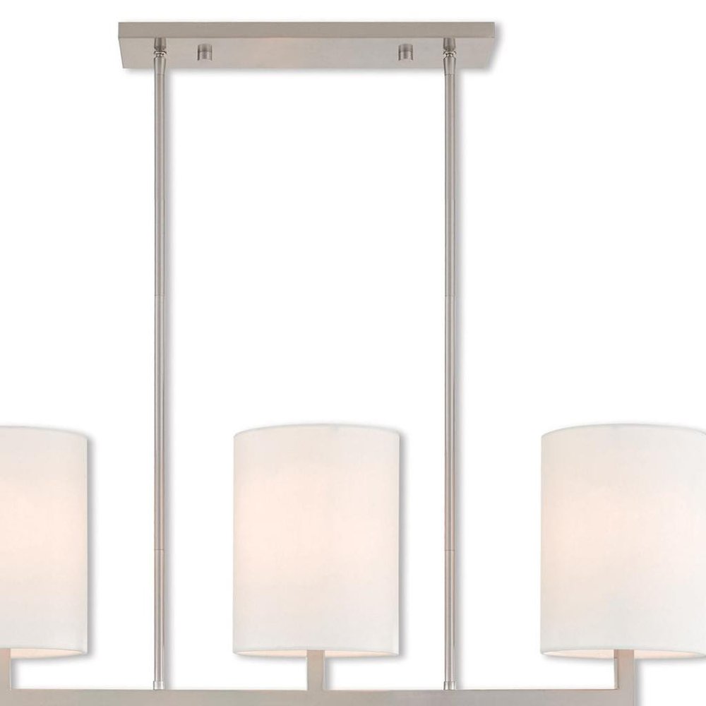 Three Light Dimmable Chandelier With Shades