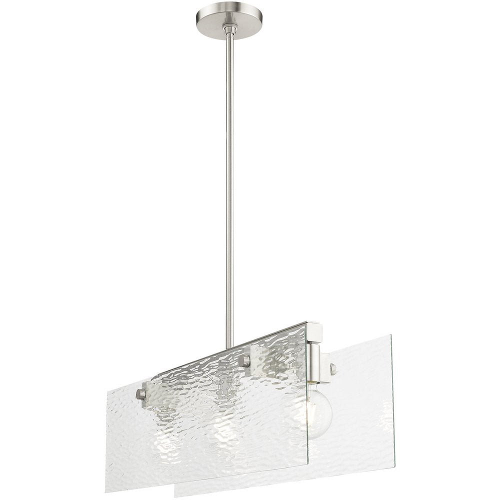 Three Light Dimmable Chandelier With Shades