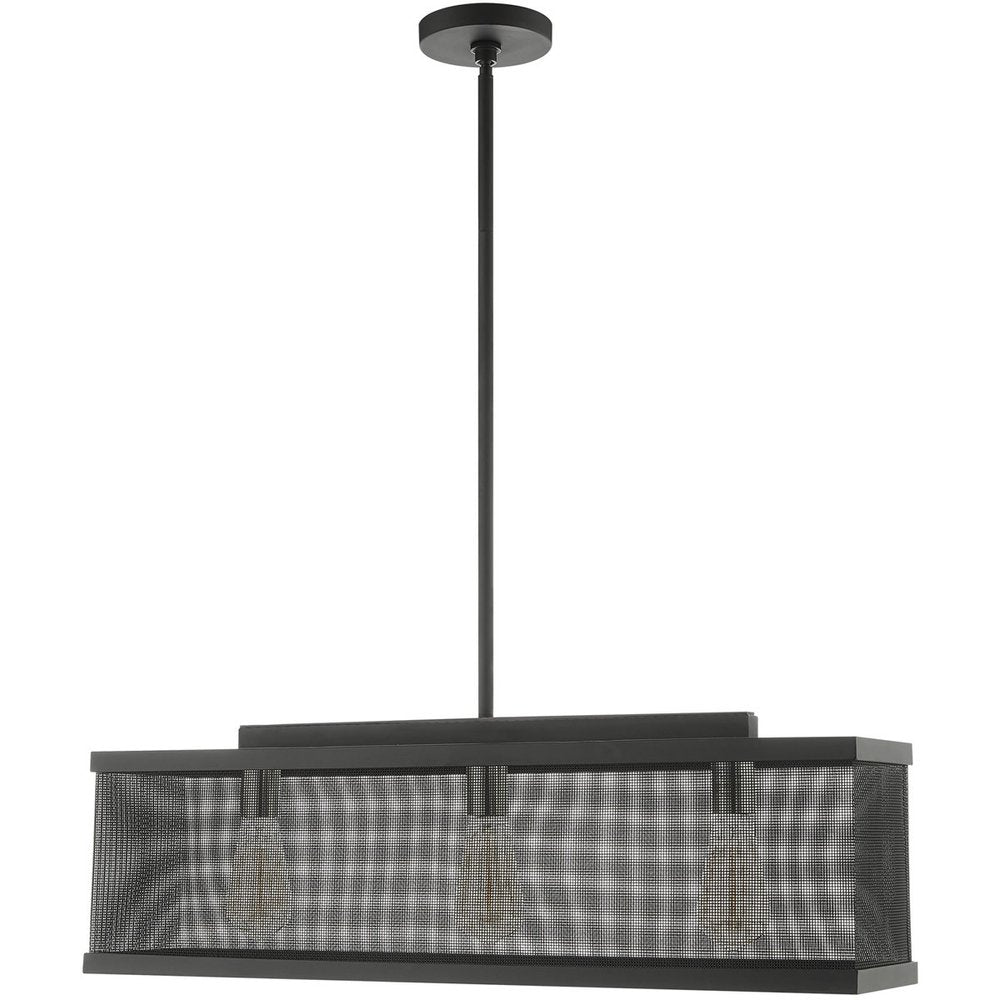 Three Light Dimmable Chandelier With Shades