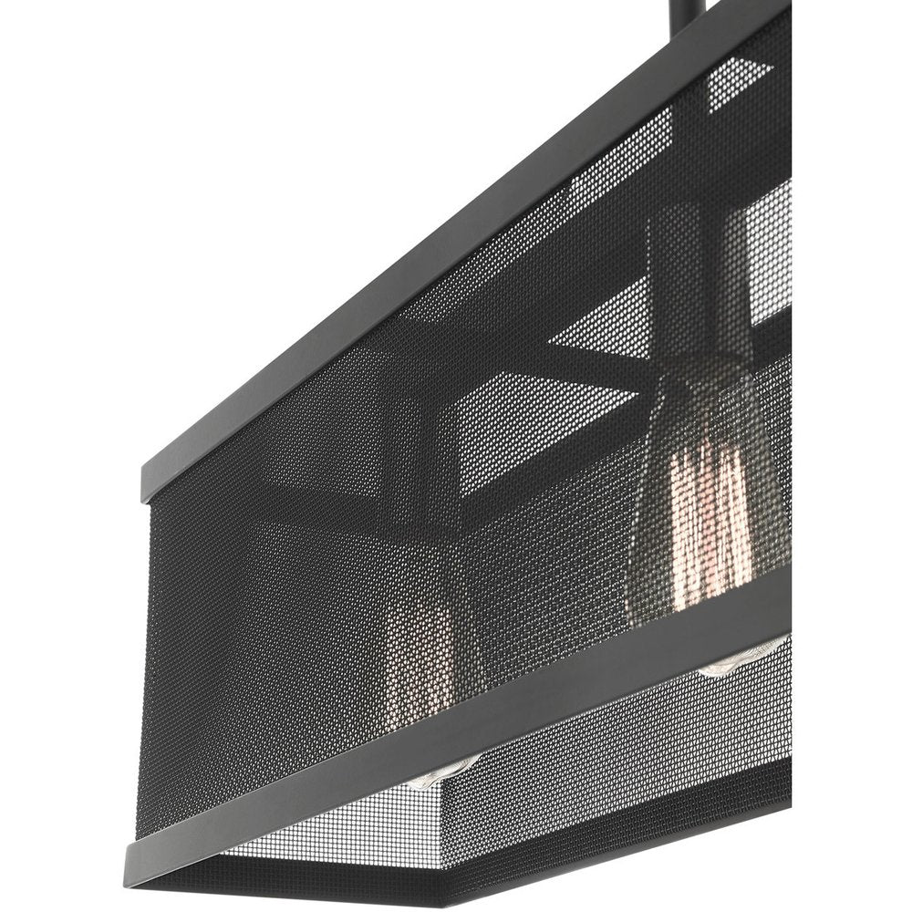 Three Light Dimmable Chandelier With Shades