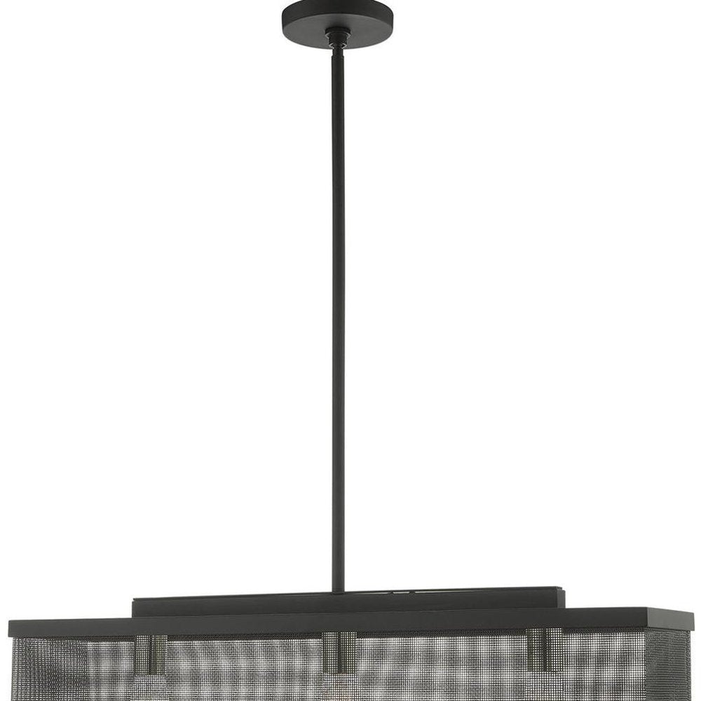 Three Light Dimmable Chandelier With Shades