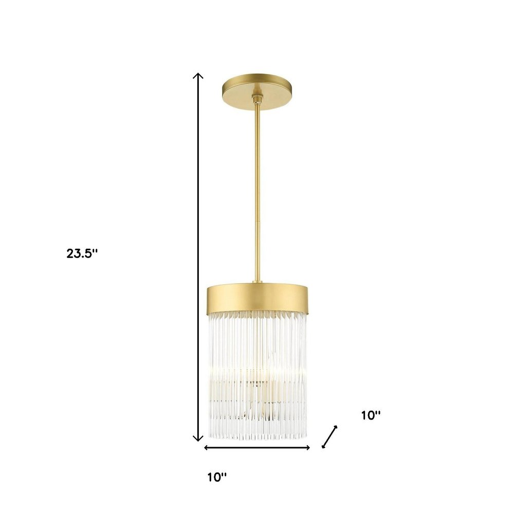 Three Light Dimmable Chandelier With Shades