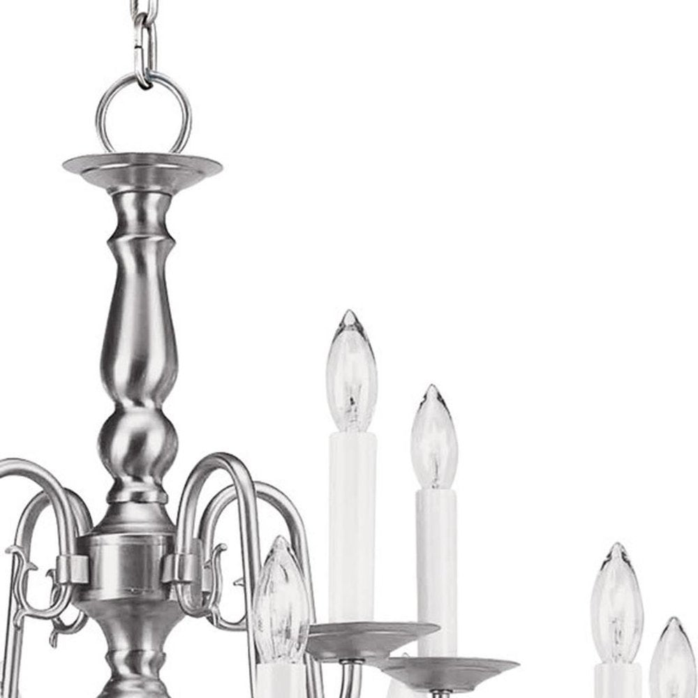Twelve Light Dimmable Chandelier With Shades