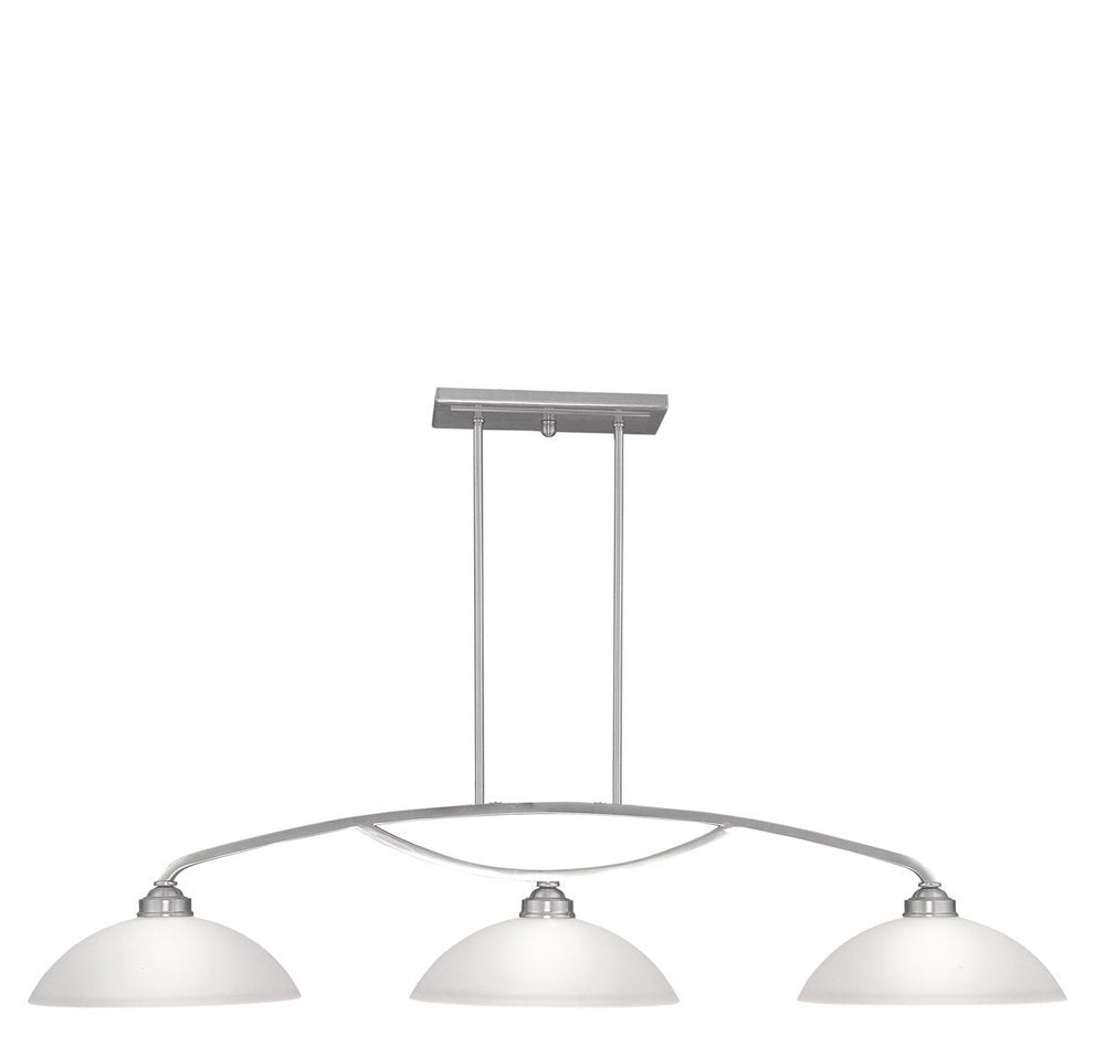 Three Light Dimmable Chandelier With Shades