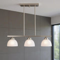Three Light Dimmable Chandelier With Shades