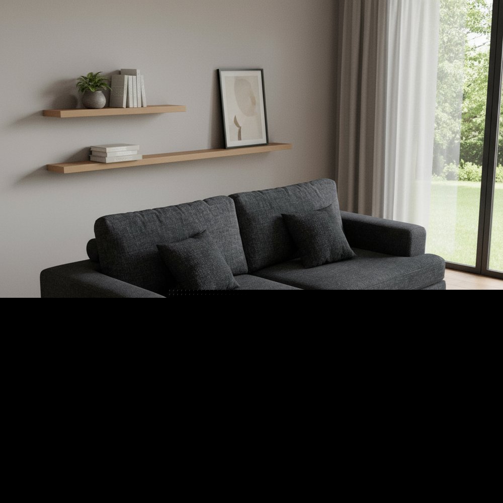 94" Gray Chenille Modular Stainless Steel Sleeper Sofa With Toss Pillows