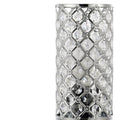 10" Silver Column Lamp