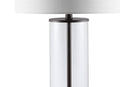 29" Antiqued Bronze Table Lamp With Drum Shade