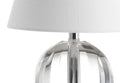 16" Clear Globe Bedside Lamp With Empire Shade
