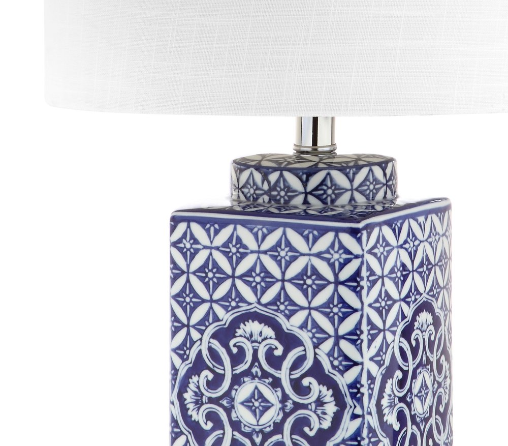 23" Clear Novelty Table Lamp With Drum Shade