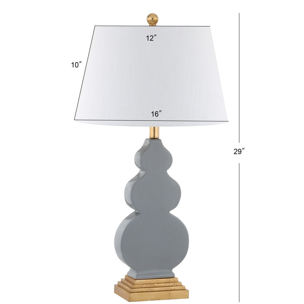 29" Gold Novelty Table Lamp With Drum Shade