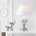 27" Silver Urn Table Lamp With Empire Shade