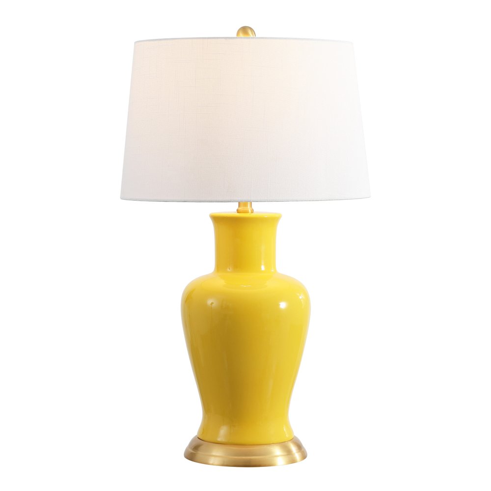 29" Gold Urn Bedside Lamp With Empire Shade