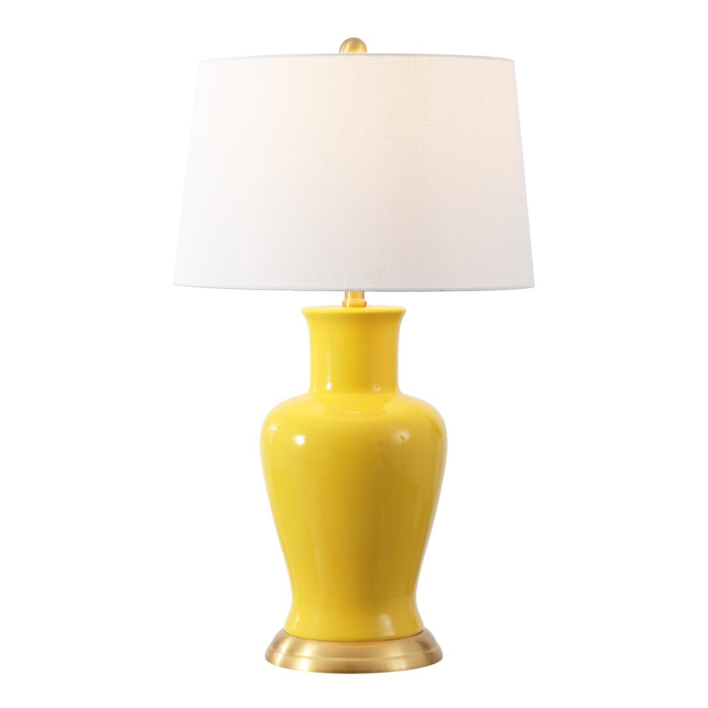29" Gold Urn Bedside Lamp With Empire Shade