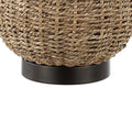 25" Antiqued Bronze Urn Table Lamp With Empire Shade