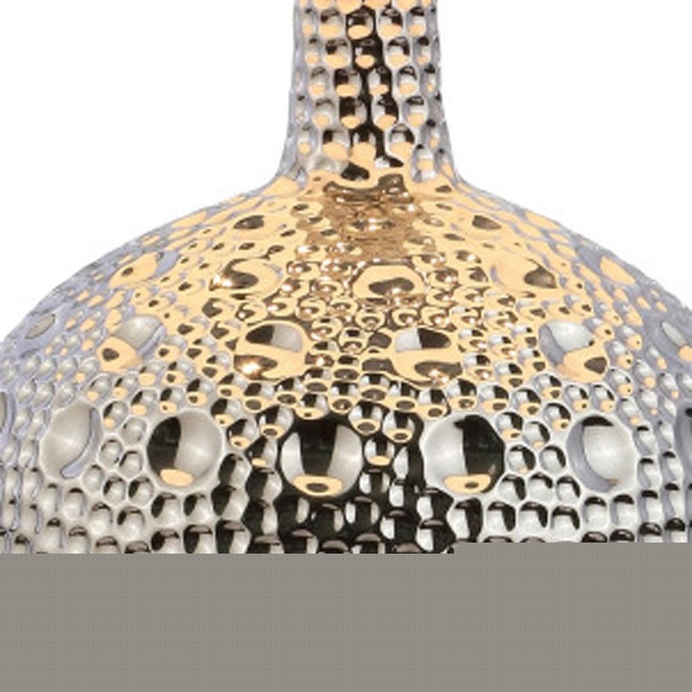 27" Clear Novelty Bedside Lamp With Drum Shade