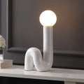 18" White Novelty Globe Lamp