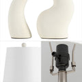 Set of Two 19" Clear Novelty Table Lamps LED With Empire Shades