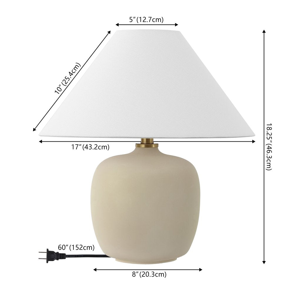 Set of Two 18" Clear Novelty Table Lamps With Empire Shades
