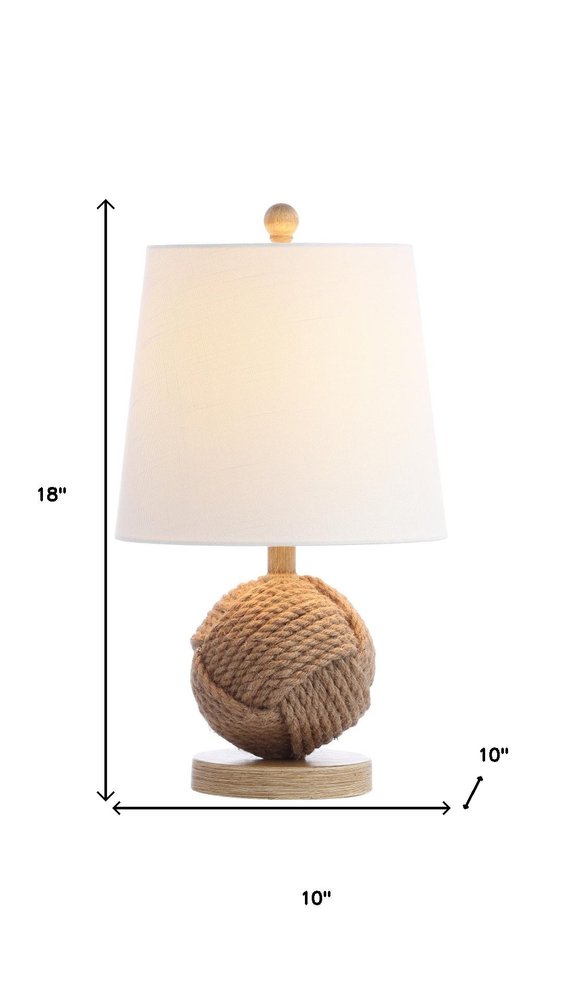 18" Clear Novelty Table Lamp LED With Globe Shade