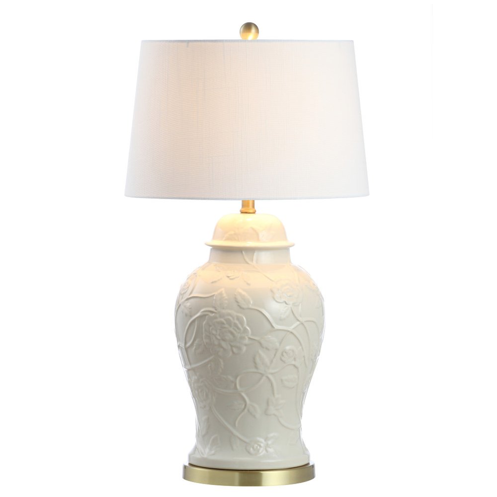30" Gold Novelty Table Lamp LED With Empire Shade
