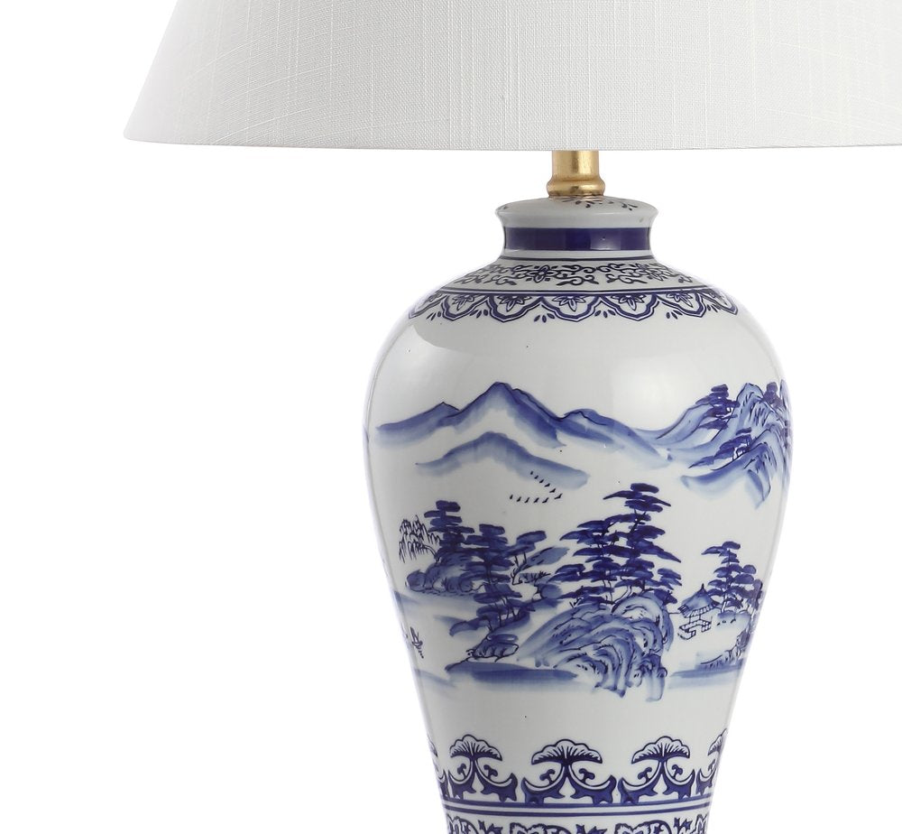 27" Gold Novelty Table Lamp LED With Empire Shade