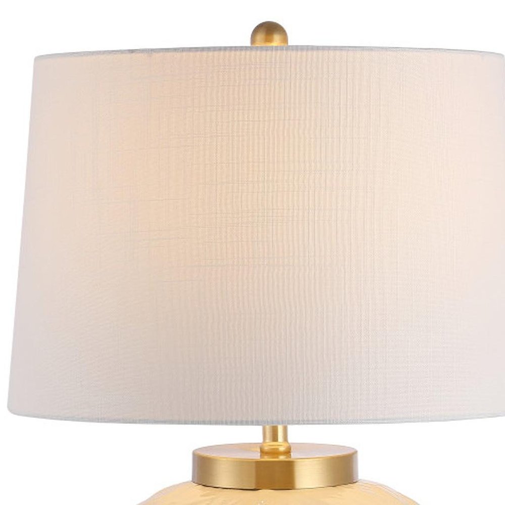 32" Clear Novelty Table Lamp LED With Empire Shade