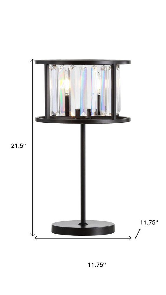22" Antiqued Bronze Novelty Table Lamp LED With Globe Shade