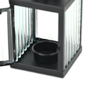 7" Black Metal Tabletop Lantern Candle Holder