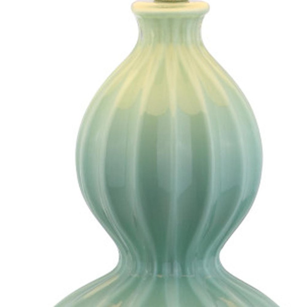 28" Clear Novelty Table Lamp LED With Drum Shade