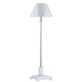 26" Silver Novelty Table Lamp LED With Empire Shade