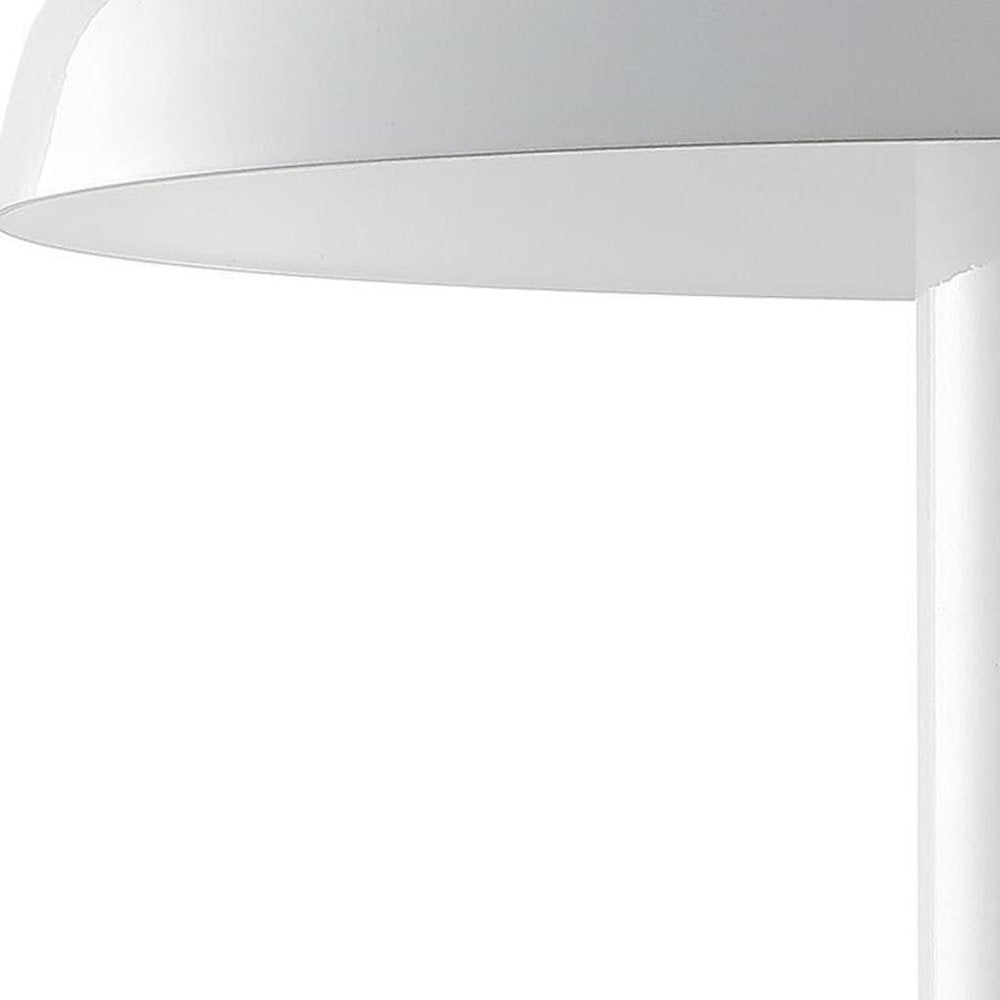11" White Novelty USB Table Lamp LED With Globe Shade