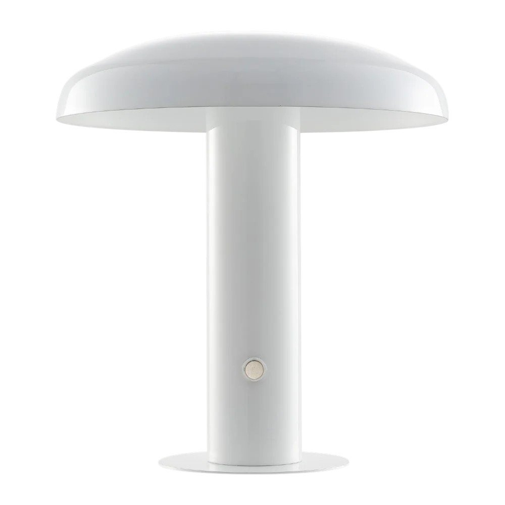 11" White Novelty USB Table Lamp LED With Globe Shade
