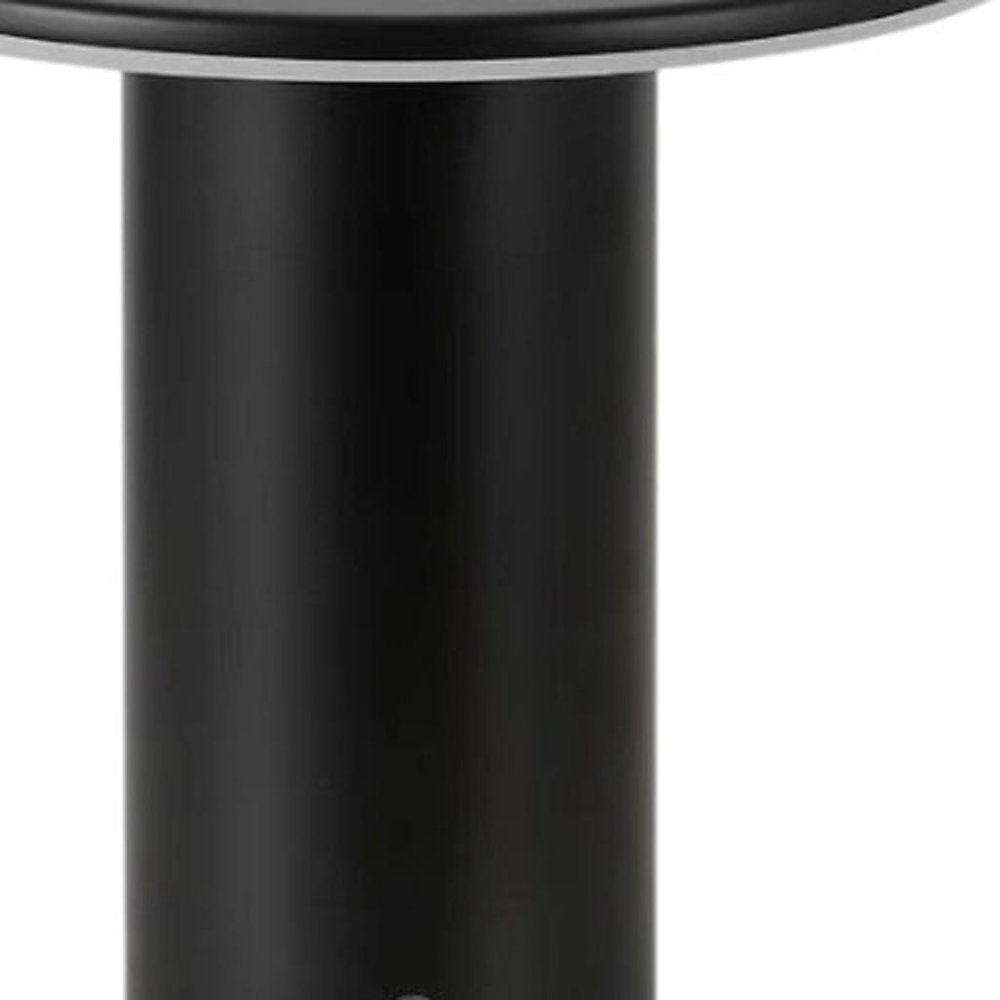 Set of Two 8" Clear USB Table Lamps LED