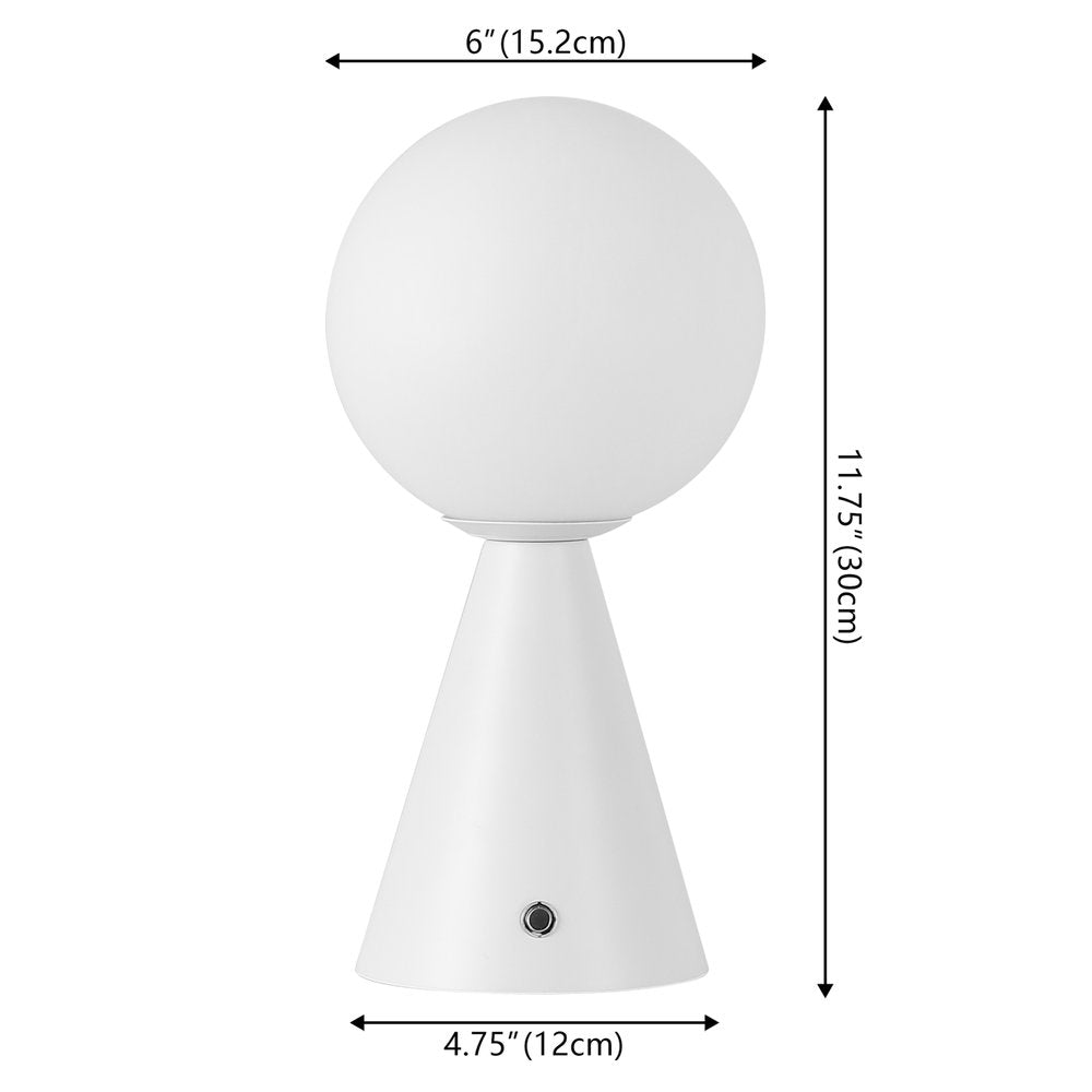 Set of Two 12" Clear Lighthouse USB Table Lamps