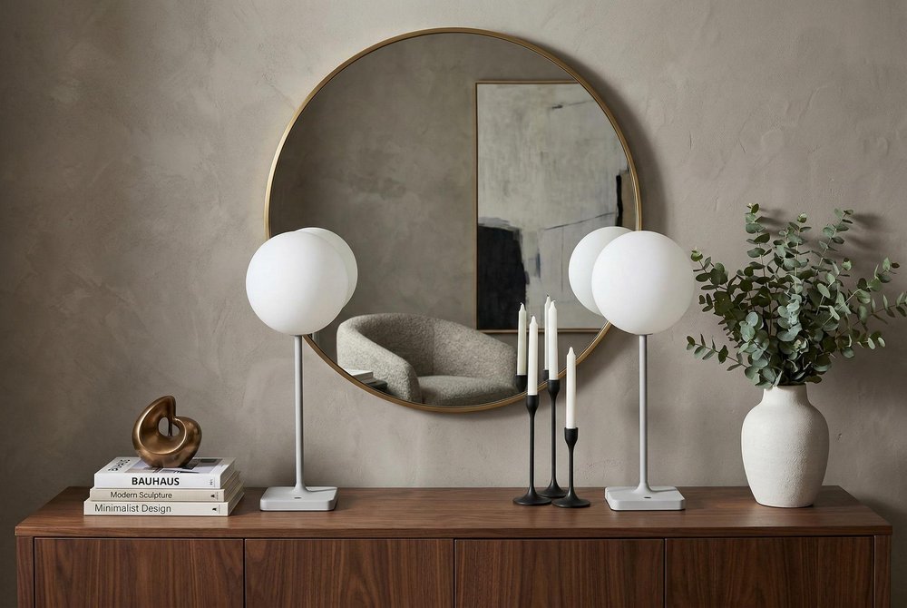 Set of Two 18" Gray USB Table Lamps LED