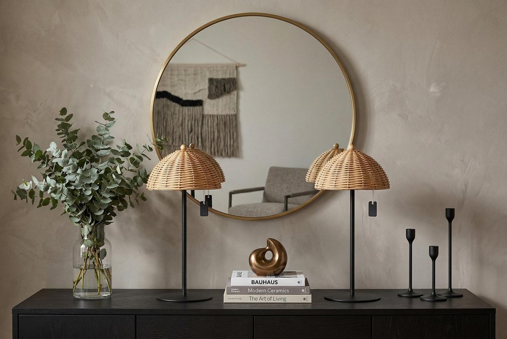 Set of Two 13" Black Novelty USB Table Lamps LED With Globe Shades