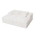 79" White Corduroy Sleeper Sofa