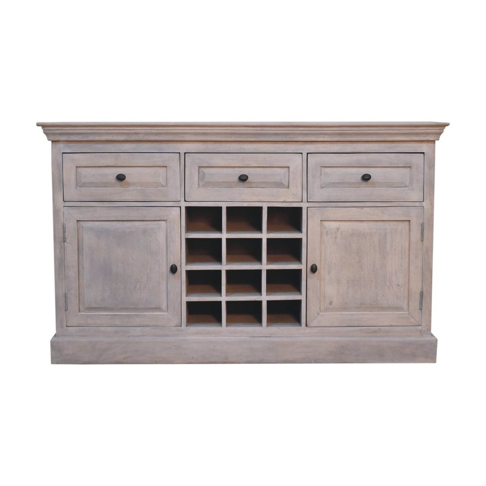 59" Brown Solid Wood Fireplace TV Stand
