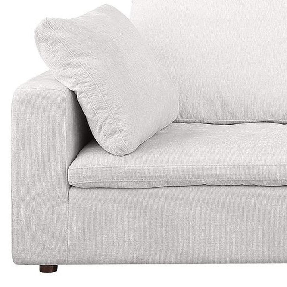 122" Pearl Fabric Reclining Sofa