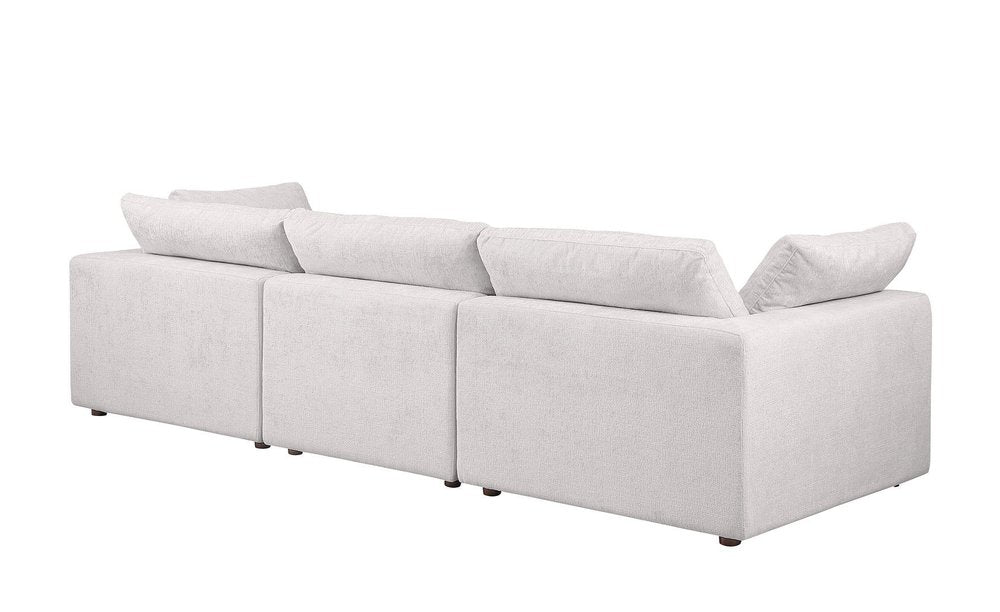122" Pearl Fabric Reclining Sofa