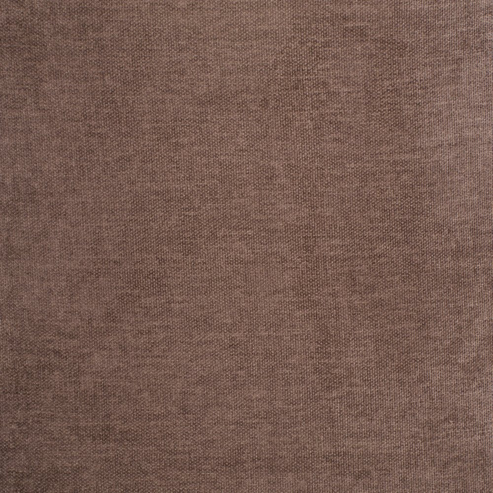 Taupe and Brown Upholstery Dining Side Chair With Wheels